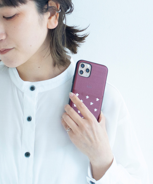 kajsa（カイサ）の「〈Kajsa/カイサ〉Polka Star Pocket Backcase/ポルカスターポケットケース（スマホケース/カバー・レディース・ブラック/シルバー/ゴールド/ダークブルー/バーガンディー/パープル/ベージュ/マジェンタ/ピンク/スカイブルー・P/MAX/ 11/12/mini）」の18枚目の写真