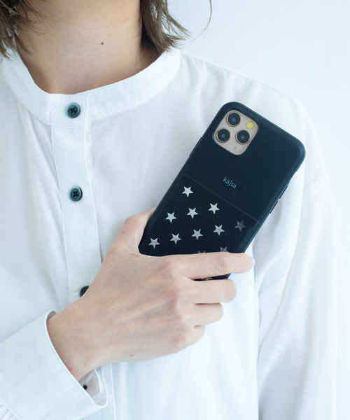 kajsa（カイサ）の「〈Kajsa/カイサ〉Polka Star Pocket Backcase/ポルカスターポケットケース（スマホケース/カバー・レディース・ブラック/シルバー/ゴールド/ダークブルー/バーガンディー/パープル/ベージュ/マジェンタ/ピンク/スカイブルー・P/MAX/ 11/12/mini）」の13枚目の写真
