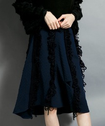 CERCA - FASHION�i�`�F���J - �t�@�b�V�����j�́uWHITE/�ɑ��t�����W�j�b�g�@�X�J�[�g�i�X�J�[�g�j�v