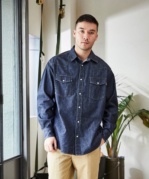 Jack Marie Denim Western Shirt ジャックアンドマリー デニムウエスタンシャツ シャツ ブラウス Jack Marie ジャックアンドマリー のファッション通販 Zozotown