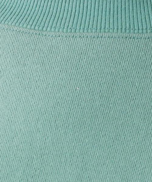 grove（グローブ）の「サイドスリット裏毛クルーネックプルオーバー（スウェット・レディース・ダークグリーン/オフホワイト/ライトベージュ・02/03）」の9枚目の写真
