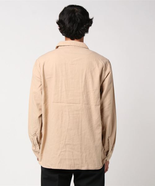 HOUSTON(ヒューストン)の「【 HOUSTON / ヒューストン 】Military Shirts 40232(シャツ/ブラウス・メンズ・ベージュ/ネイビー・X-LARGE)」の4枚目の写真