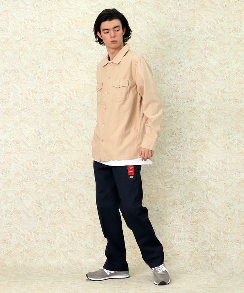 HOUSTON(ヒューストン)の「【 HOUSTON / ヒューストン 】Military Shirts 40232(シャツ/ブラウス・メンズ・ベージュ/ネイビー・X-LARGE)」の15枚目の写真