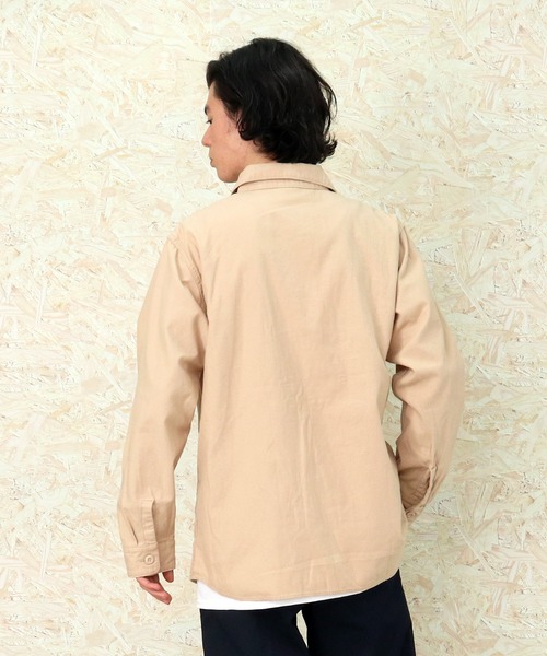 HOUSTON(ヒューストン)の「【 HOUSTON / ヒューストン 】Military Shirts 40232(シャツ/ブラウス・メンズ・ベージュ/ネイビー・X-LARGE)」の12枚目の写真