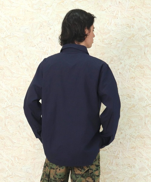 HOUSTON(ヒューストン)の「【 HOUSTON / ヒューストン 】Military Shirts 40232(シャツ/ブラウス・メンズ・ベージュ/ネイビー・X-LARGE)」の8枚目の写真