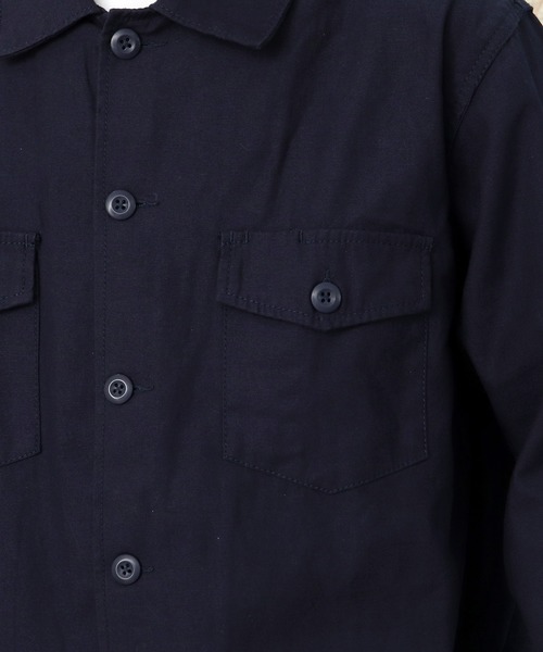 HOUSTON(ヒューストン)の「【 HOUSTON / ヒューストン 】Military Shirts 40232(シャツ/ブラウス・メンズ・ベージュ/ネイビー・X-LARGE)」の7枚目の写真
