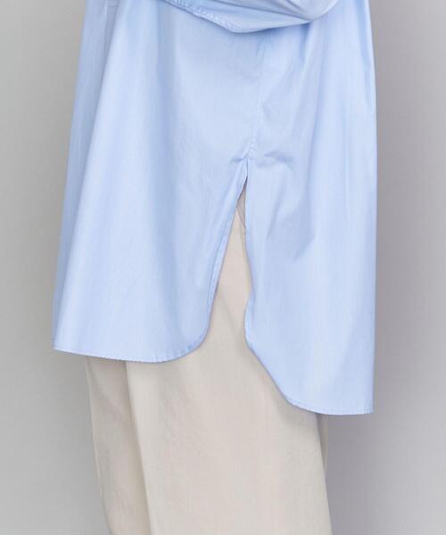 BEAUTY&YOUTH UNITED ARROWS（ビューティーアンドユースユナイテッドアローズ）の「BY ヘンリーネックチュニックブラウス◆（シャツ/ブラウス・レディース・ホワイト/ライトブルー・FREE）」の7枚目の写真