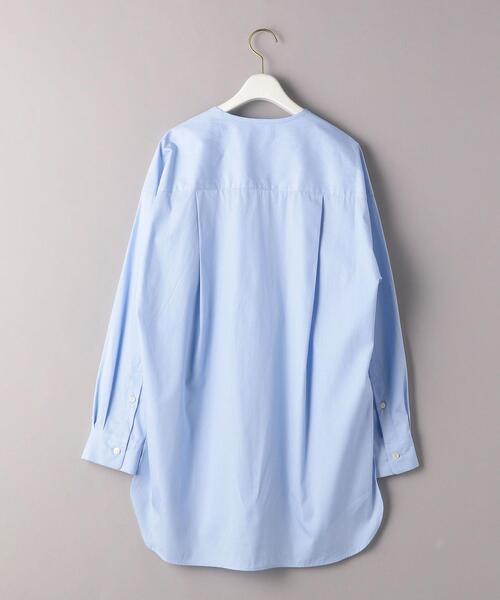 BEAUTY&YOUTH UNITED ARROWS（ビューティーアンドユースユナイテッドアローズ）の「BY ヘンリーネックチュニックブラウス◆（シャツ/ブラウス・レディース・ホワイト/ライトブルー・FREE）」の10枚目の写真