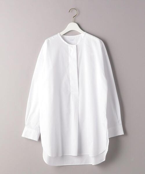 BEAUTY&YOUTH UNITED ARROWS（ビューティーアンドユースユナイテッドアローズ）の「BY ヘンリーネックチュニックブラウス◆（シャツ/ブラウス・レディース・ホワイト/ライトブルー・FREE）」の12枚目の写真