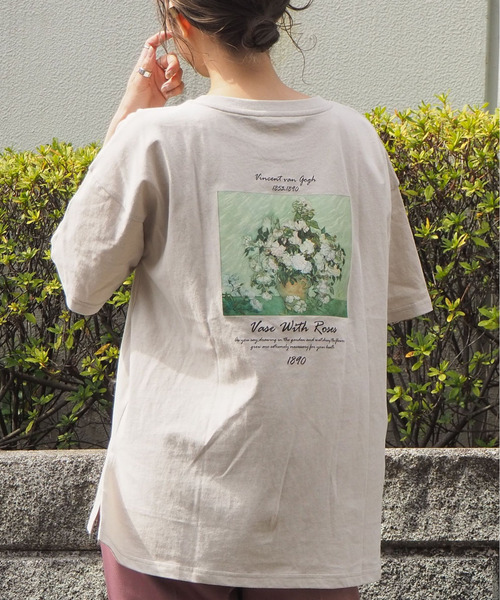 tiptop(ティップトップ)の「2020SS アートプリントビッグプルオーバー(Tシャツ/カットソー・レディース・ホワイト系その他/ブラック系その他/ベージュ系その他/ベージュ/ブラック/オフホワイト/ベージュ系その他2/ブラック系その他2/ホワイト系その他2・FREE)」の7枚目の写真