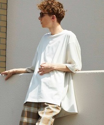 MAISON SPECIAL | 《ユニセックスアイテム》ウーブンコンビプライムオーバーTシャツ【MAISON SPECIAL/メゾンスペシャル】(Tシャツ/カットソー)