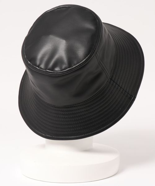 Casselini（キャセリーニ）の「Casselini（キャセリーニ)フェイクレザーバケット（ハット・レディース・ブラウン/アイボリー/ブラック×ホワイト・FREE）」の13枚目の写真