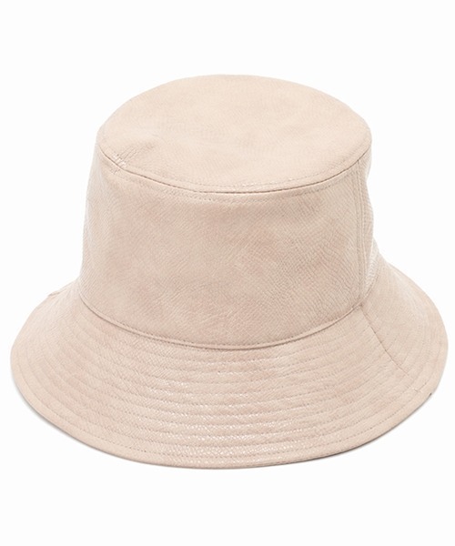 Casselini（キャセリーニ）の「Casselini（キャセリーニ)フェイクレザーバケット（ハット・レディース・ブラウン/アイボリー/ブラック×ホワイト・FREE）」の7枚目の写真