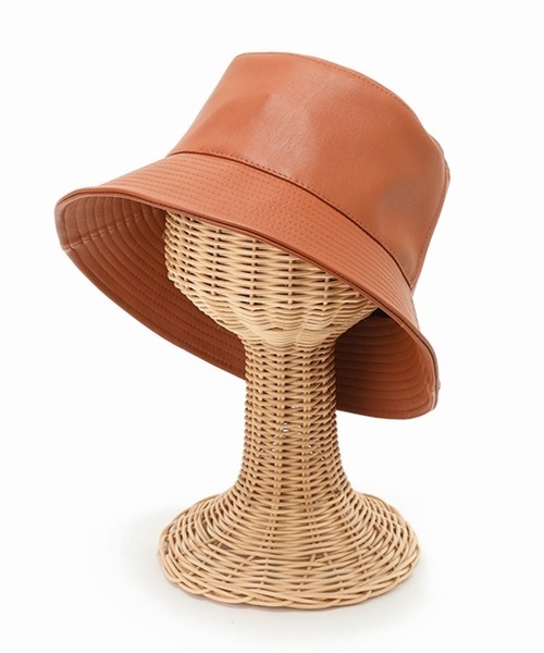 Casselini（キャセリーニ）の「Casselini（キャセリーニ)フェイクレザーバケット（ハット・レディース・ブラウン/アイボリー/ブラック×ホワイト・FREE）」の14枚目の写真