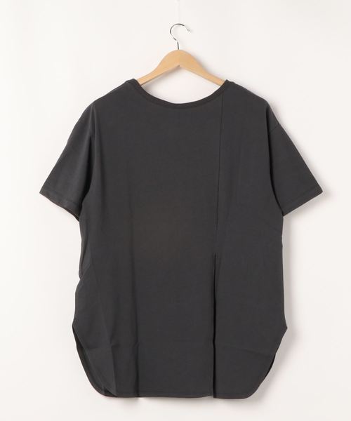 DouDou(ドゥドゥ)の「2WAYスリット7分T(Tシャツ/カットソー・レディース・オフホワイト/ピンク/カーキ/グレー系その他/グレー/バイオレット/サンドベージュ・FREE)」の21枚目の写真