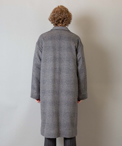 FACTOTUM（ファクトタム）の「【FACTOTUM】ウールカシミヤアーミーチェスターコート（チェスターコート・メンズ・ネイビー/チェック・44/46/48）」の5枚目の写真