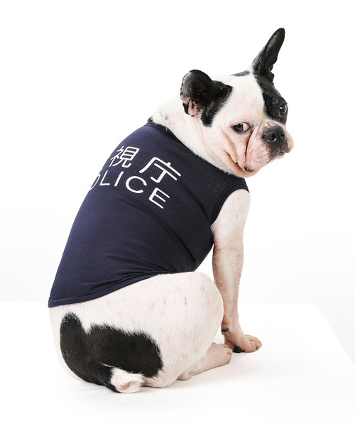 Best Friends（ベストフレンズ）の「BEST FRIENDS :POLICE 犬視庁 クールメッシュタンク（ペットウェア・レディース・ネイビー・XXL/M/XL/S/L）」の2枚目の写真