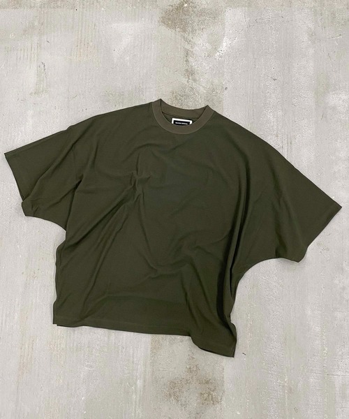 MAISON SPECIAL（メゾンスペシャル）の「ドライアムンゼンプライムオーバードルマンTシャツ 【MAISON SPECIAL/メゾンスペシャル】（Tシャツ/カットソー・メンズ・ホワイト/ブラック/ブラウン/カーキ・46/44）」の4枚目の写真