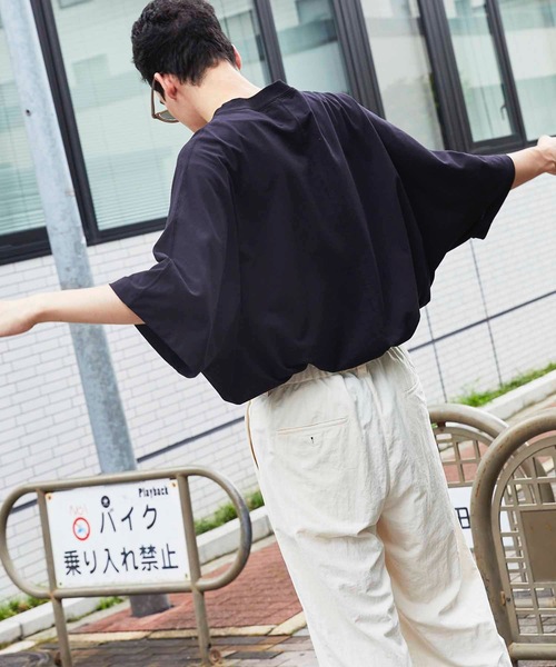 MAISON SPECIAL（メゾンスペシャル）の「ドライアムンゼンプライムオーバードルマンTシャツ 【MAISON SPECIAL/メゾンスペシャル】（Tシャツ/カットソー・メンズ・ホワイト/ブラック/ブラウン/カーキ・46/44）」の18枚目の写真