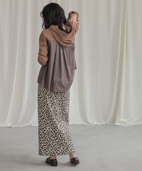 Bab（バブ）の「バックシャンパーカープルオーバー（パーカー・レディース・チャコールグレー/ブラック/ベージュ/モカ・FREE）」の21枚目の写真