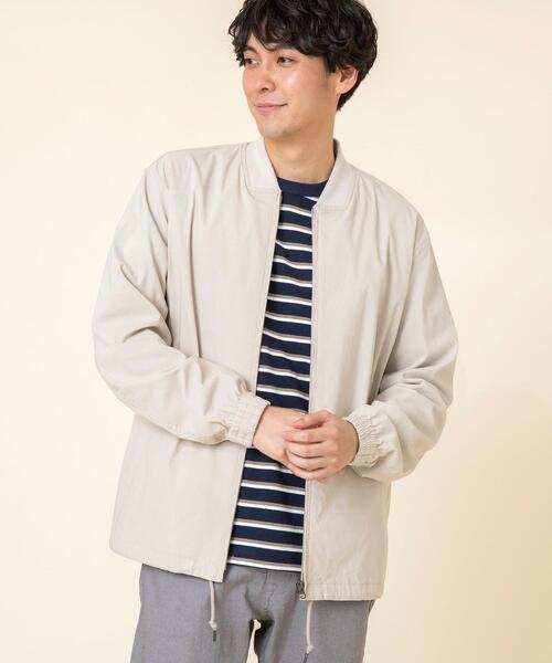 coen(コーエン)の「接触冷感ストレッチリブブルゾン(ブルゾン・メンズ・ブラック/ベージュ・X-LARGE/LARGE/SMALL/MEDIUM)」の13枚目の写真