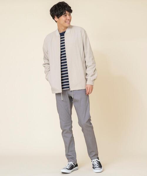 coen(コーエン)の「接触冷感ストレッチリブブルゾン(ブルゾン・メンズ・ブラック/ベージュ・X-LARGE/LARGE/SMALL/MEDIUM)」の15枚目の写真