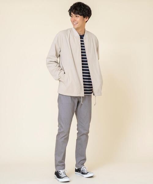 coen(コーエン)の「接触冷感ストレッチリブブルゾン(ブルゾン・メンズ・ブラック/ベージュ・X-LARGE/LARGE/SMALL/MEDIUM)」の16枚目の写真