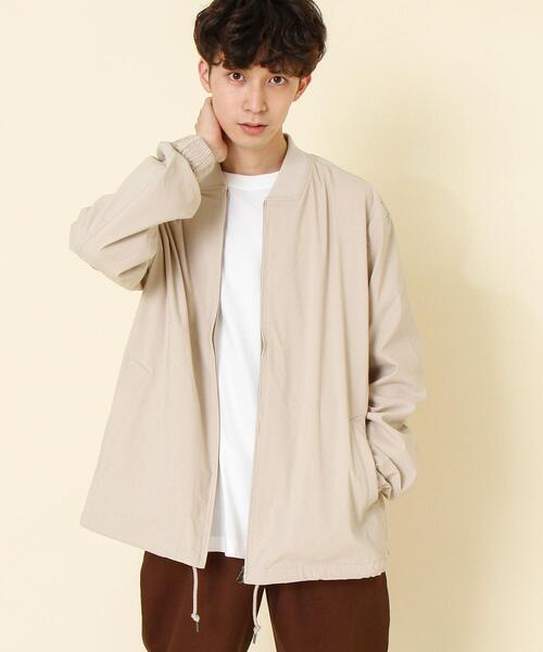 coen(コーエン)の「接触冷感ストレッチリブブルゾン(ブルゾン・メンズ・ブラック/ベージュ・X-LARGE/LARGE/SMALL/MEDIUM)」の17枚目の写真