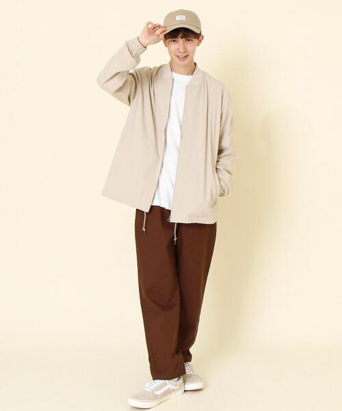 coen(コーエン)の「接触冷感ストレッチリブブルゾン(ブルゾン・メンズ・ブラック/ベージュ・X-LARGE/LARGE/SMALL/MEDIUM)」の7枚目の写真