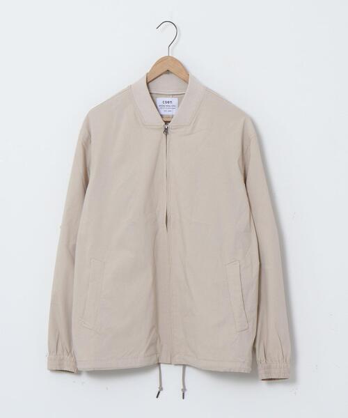 coen(コーエン)の「接触冷感ストレッチリブブルゾン(ブルゾン・メンズ・ブラック/ベージュ・X-LARGE/LARGE/SMALL/MEDIUM)」の10枚目の写真