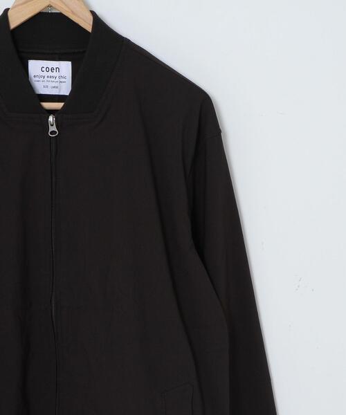 coen(コーエン)の「接触冷感ストレッチリブブルゾン(ブルゾン・メンズ・ブラック/ベージュ・X-LARGE/LARGE/SMALL/MEDIUM)」の6枚目の写真
