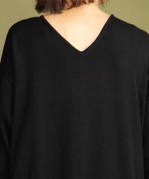 audrey and john wad(オードリーアンドジョンワッド)の「プリーツドッキングニットワンピース(前後2way)(ワンピース・レディース・ブラック/グレー/キャメル・マルチサイズ)」の17枚目の写真