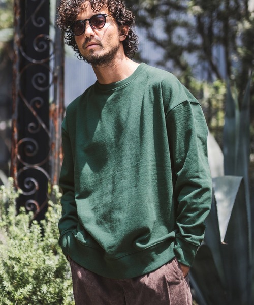 CAMBIO(カンビオ)の「msw784-Recycle Cotton Sweat Loose Pullover プルオーバー(スウェット・メンズ・グレー/ホワイト/ブラック/グリーン/ベージュ・M/L)」の5枚目の写真