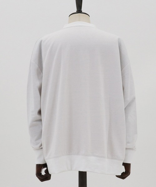CAMBIO(カンビオ)の「msw784-Recycle Cotton Sweat Loose Pullover プルオーバー(スウェット・メンズ・グレー/ホワイト/ブラック/グリーン/ベージュ・M/L)」の18枚目の写真