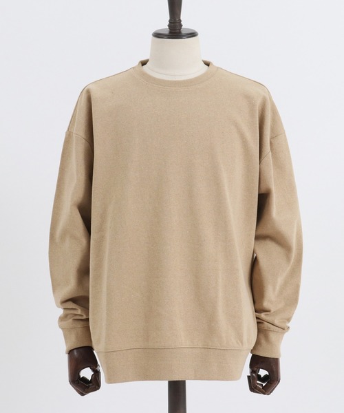 CAMBIO(カンビオ)の「msw784-Recycle Cotton Sweat Loose Pullover プルオーバー(スウェット・メンズ・グレー/ホワイト/ブラック/グリーン/ベージュ・M/L)」の21枚目の写真