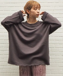 tiptop | 2020AW ダメージ加工裏毛プルオーバー(スウェット)