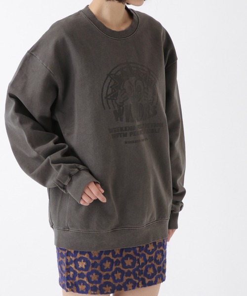WKNDRS（ウィーキャンドース）の「WKNDRS／スマイルプリントスウェット　2922457（スウェット・メンズ・パープル/ブルー/グレー・MEDIUM/LARGE）」の10枚目の写真