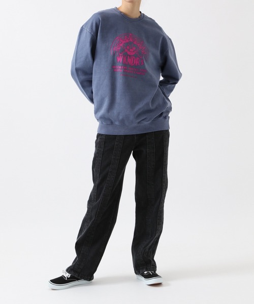 WKNDRS（ウィーキャンドース）の「WKNDRS／スマイルプリントスウェット　2922457（スウェット・メンズ・パープル/ブルー/グレー・MEDIUM/LARGE）」の12枚目の写真