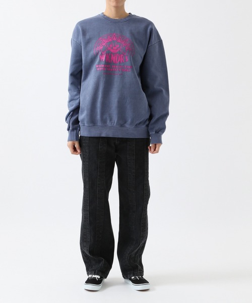 WKNDRS（ウィーキャンドース）の「WKNDRS／スマイルプリントスウェット　2922457（スウェット・メンズ・パープル/ブルー/グレー・MEDIUM/LARGE）」の13枚目の写真