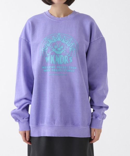 WKNDRS（ウィーキャンドース）の「WKNDRS／スマイルプリントスウェット　2922457（スウェット・メンズ・パープル/ブルー/グレー・MEDIUM/LARGE）」の17枚目の写真