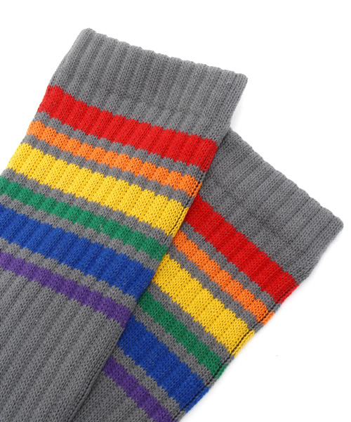 HYSTERIC GLAMOUR（ヒステリックグラマー）の「SOME ACTIONプリントチューブソックス（ソックス/靴下・メンズ・ホワイト/グレー/ブラック・FREE）」の5枚目の写真