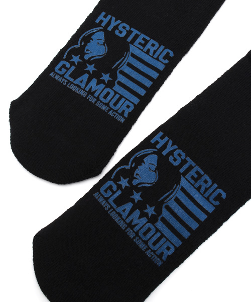 HYSTERIC GLAMOUR（ヒステリックグラマー）の「SOME ACTIONプリントチューブソックス（ソックス/靴下・メンズ・ホワイト/グレー/ブラック・FREE）」の10枚目の写真
