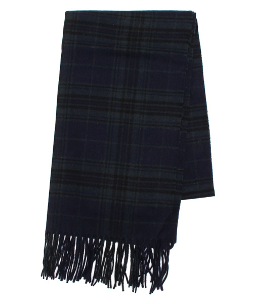 HARE（ハレ）の「ラムウールコンチェックマフラー【HARE】（マフラー・メンズ・オフホワイト/グレー/ボルドー/ネイビー・ONE SIZE）」の10枚目の写真