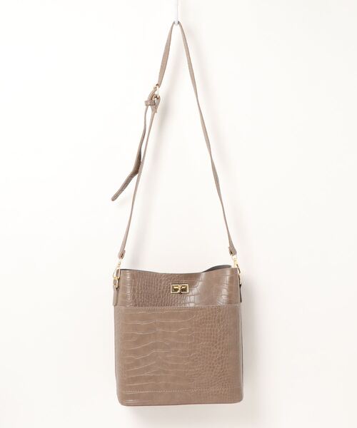 apres jour mignon（アプレジュールミニョン）の「【apresjour mignon×ARIAZ】ポーチ付き型押しショルダーバッグ（ショルダーバッグ・レディース・モカ/ダークブラウン/ブラック・ONESIZE）」の15枚目の写真