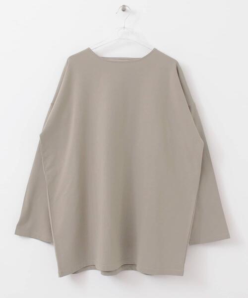 LAATO(ラート)の「BIG LONG T-SHIRTS(Tシャツ/カットソー・レディース・オフホワイト/グリーン・FREE)」の10枚目の写真