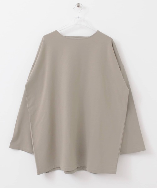 LAATO（ラート）の「BIG LONG T-SHIRTS（Tシャツ/カットソー・レディース・オフホワイト/グリーン・FREE）」の3枚目の写真