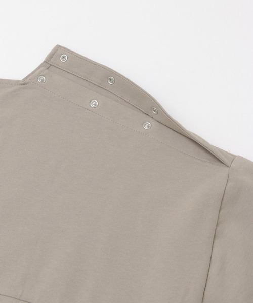 LAATO（ラート）の「BIG LONG T-SHIRTS（Tシャツ/カットソー・レディース・オフホワイト/グリーン・FREE）」の9枚目の写真