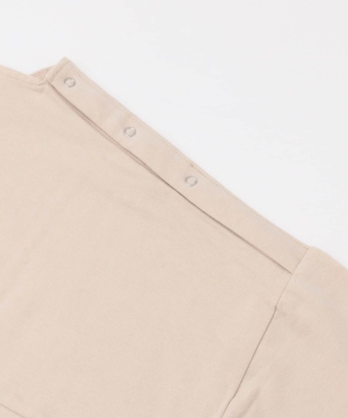 LAATO（ラート）の「BIG LONG T-SHIRTS（Tシャツ/カットソー・レディース・オフホワイト/グリーン・FREE）」の10枚目の写真