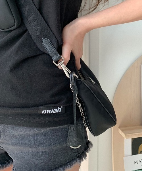 muahmuah(ムーアムーア)の「『muah muah/ムーアムーア』MUAH STRING SLEEVELESS/ストリング スリーブレス(チューブトップ・レディース・ホワイト/ブラック/グレー・FREE)」の12枚目の写真