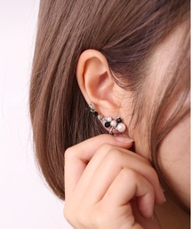 Ree&Mee（リーアンドミー）の「Ree＆Mee イヤーカフ パール調＆ストーン ライン イヤーアクセサリー（イヤーカフ）」